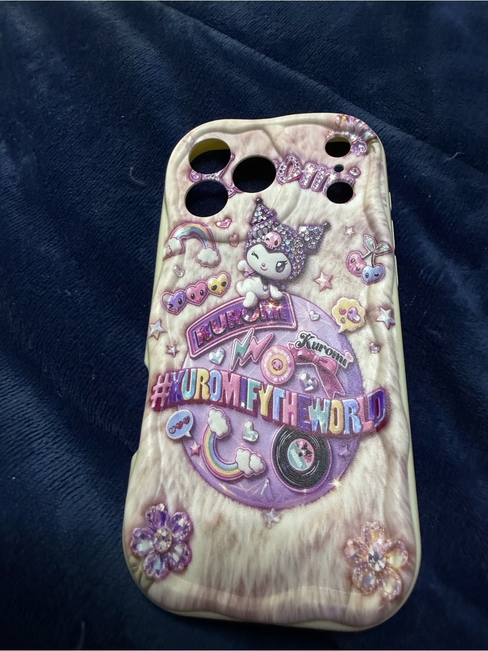 Kuromi Purple Cute Graphic Phone Case - Pink/Purple